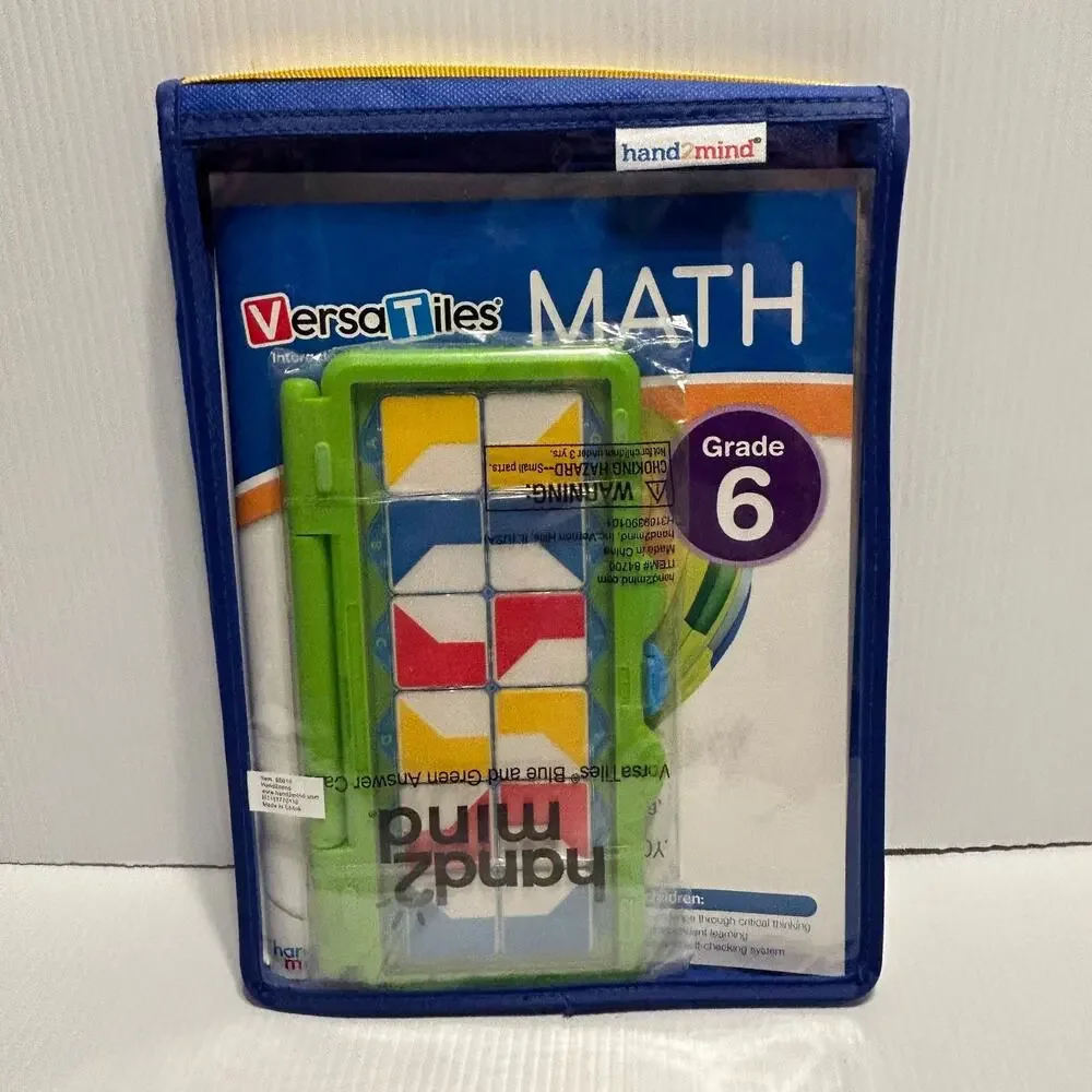 VersaTiles Math Take Along Pack Grade 6 Interactive Workbook System Homeschool